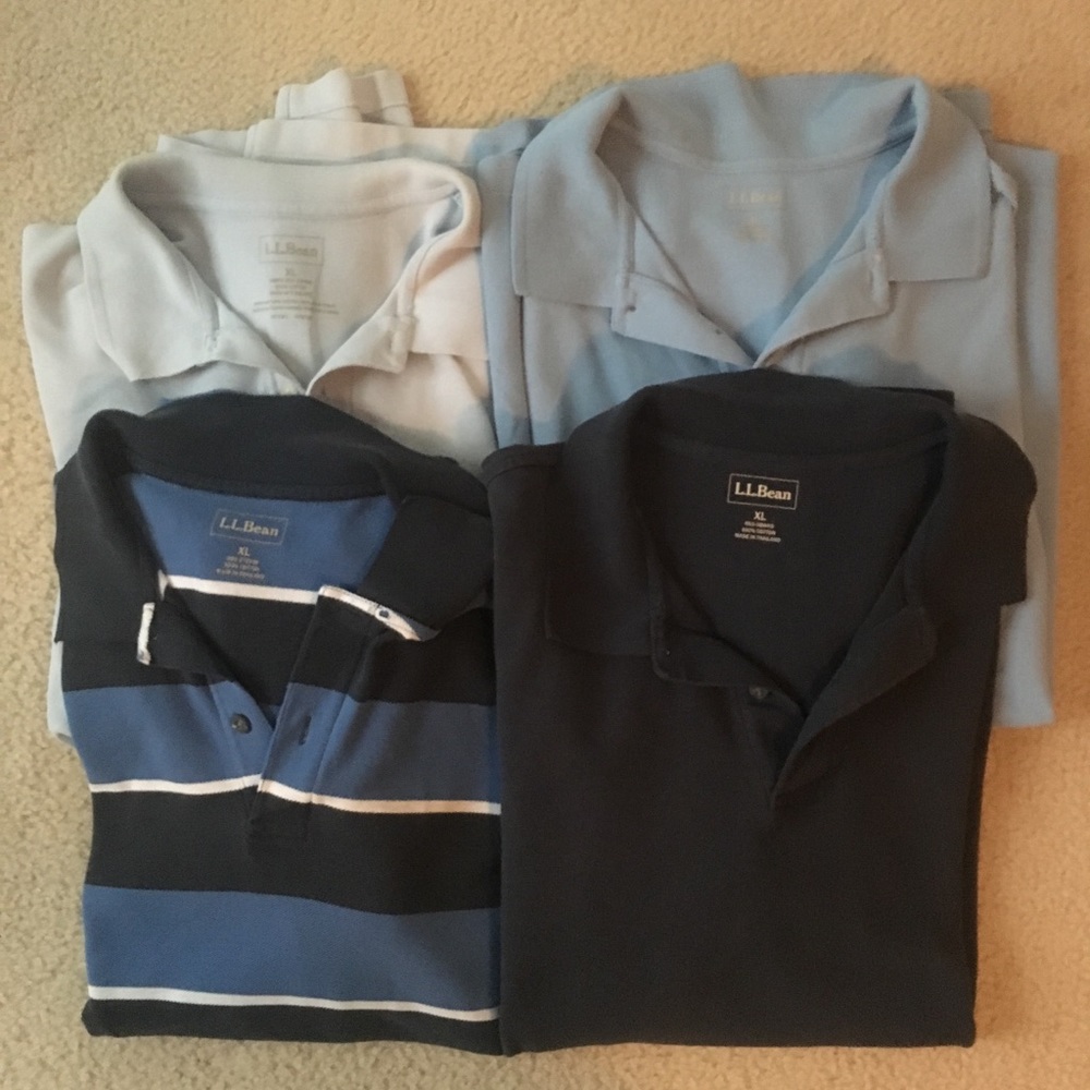 LL Bean short sleeve polo shirts